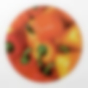 Разделочная доска, стеклянная круглая, диаметр 27*0.4 см КРАСНЫЙ ПЕРЕЦ