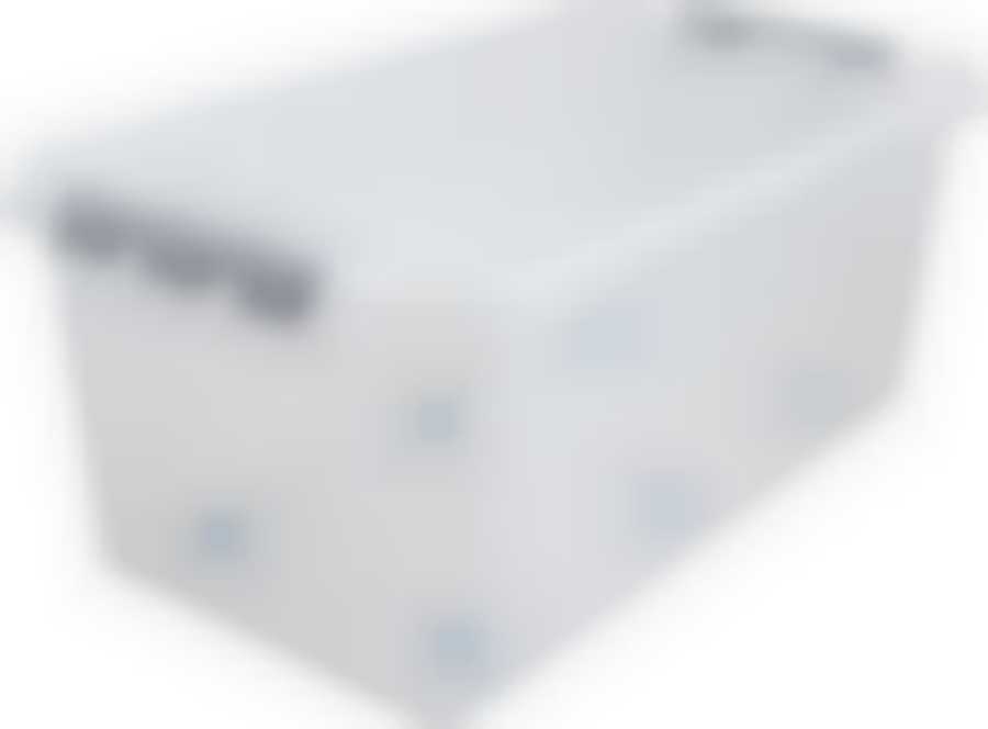 Ящик с крышкой 55л на колесах "ПРОФИ Комфорт" (цвет в ассортименте)