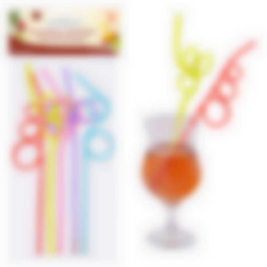 Трубочки для коктейля "Дикая Мексика" 5 шт. 26,5см