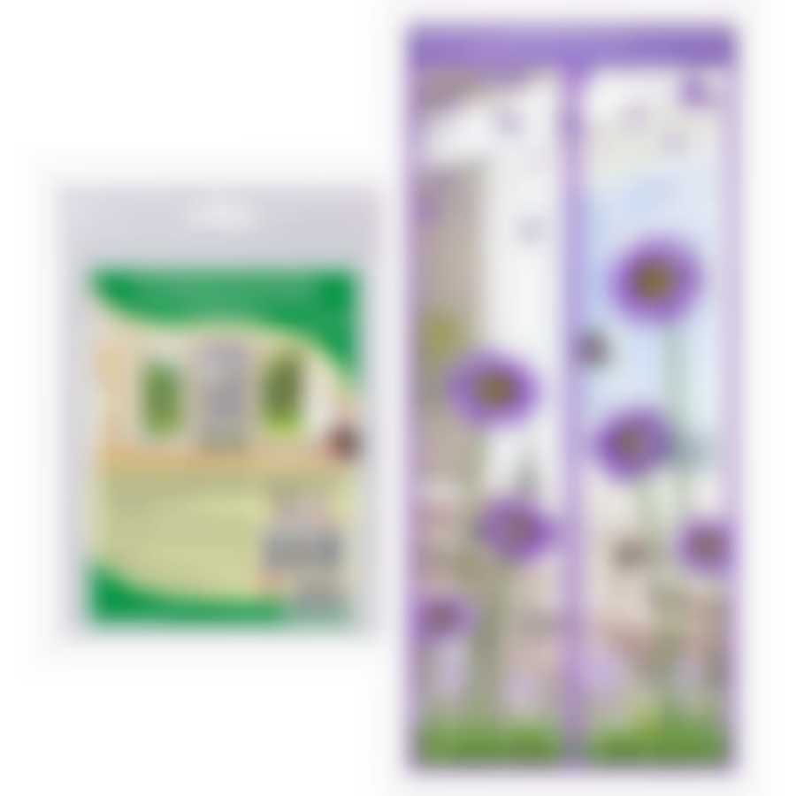 Антимоскитная сетка "Герберы" для дверного проема 2,1х1,0м 