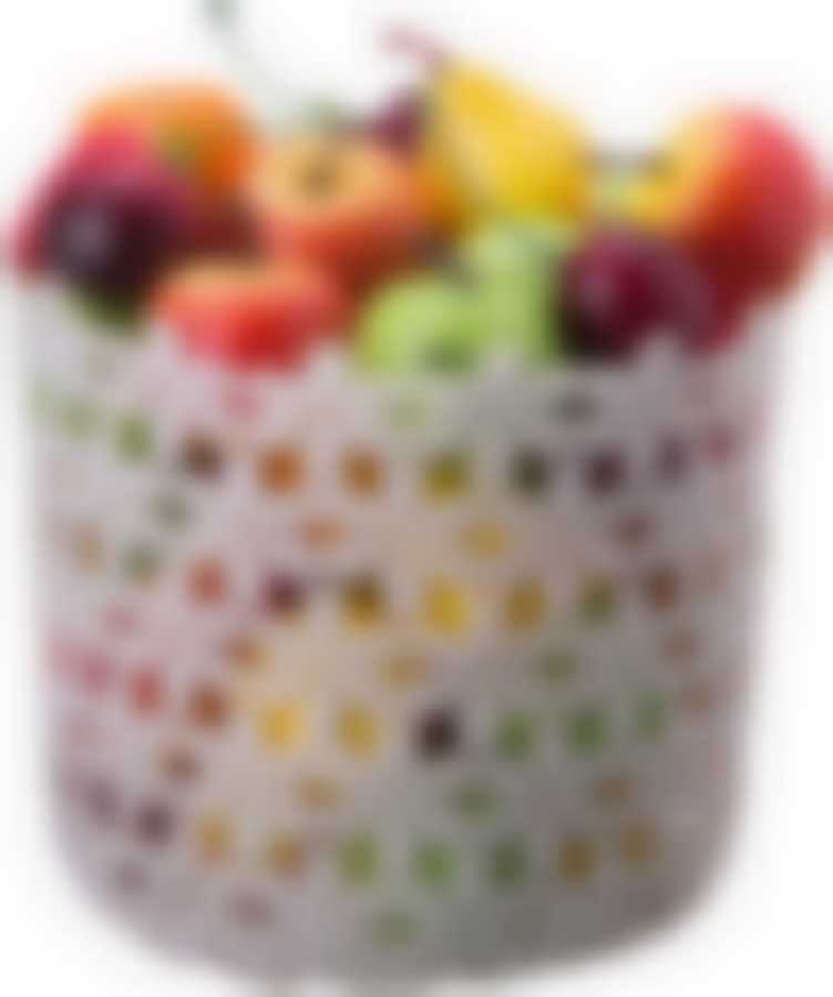 Корзинка кремовая диаметр=13 см,высота=12 см без упаковки