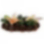 Подсвечник золотой декорированный на 1 свечу