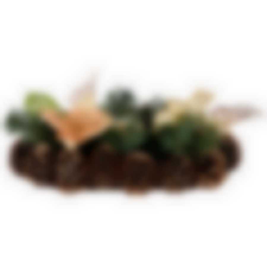 Подсвечник золотой декорированный на 1 свечу