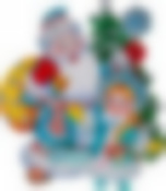 Изделие декоративное Наклейка с новым годом" 28*25 см.