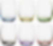 Набор стаканов для виски из 6 шт. Rainbow 300 мл высота=9 см