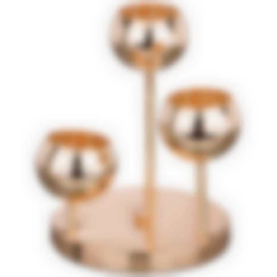 Подсвечник 3-х рожковый диаметр=18 см высота=22 см