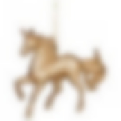 Декоративное изделие Единорог 10,5*10 см цвет: шампань с глиттером без упаковки (мал=24шт./кор=144