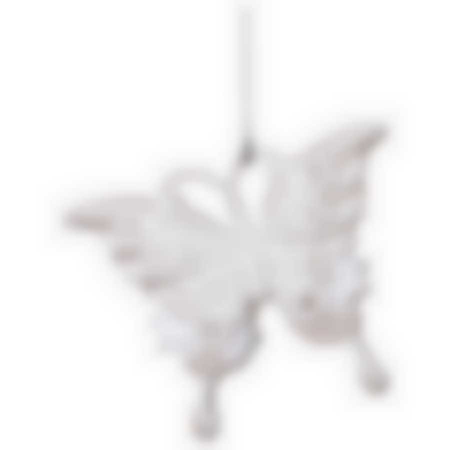 Декоративное изделие Бабочка 12*9 см цвет: белый без упаковки