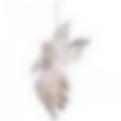 Декоративное изделие Ангел 17*10 см цвет: серебро с глиттером без упаковки