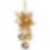 Декоративное изделие Колокольчики 23*12 см цвет: золото с глиттером без упаковки (мал=12шт./кор=72