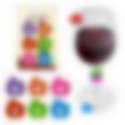 Набор маркеров для бокалов "Яблоко" 6шт.