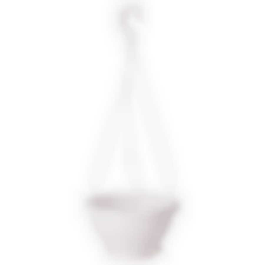 Горшок-кашпо с поддоном подвесной Мирабель 3,5 л (белый)