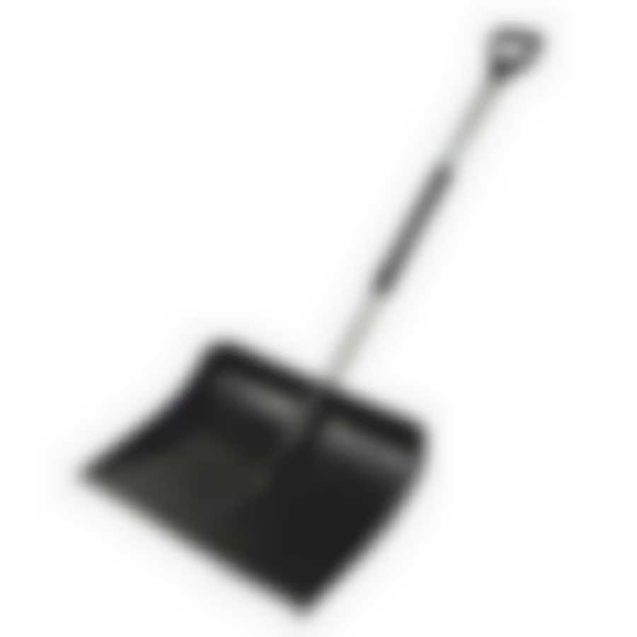 Лопата для снега с наконечником 485*385мм (цвет в ассортименте)