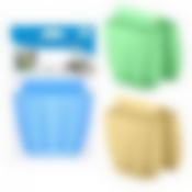 Двойная подставка для щетки и губки 3цв.