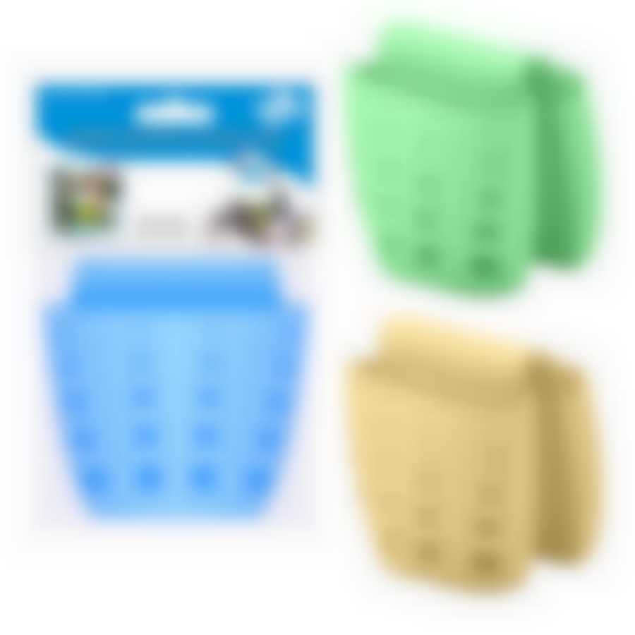 Двойная подставка для щетки и губки 3цв.