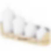 Набор свечей из 4 шт. 7/8/10/12*5 см. белый