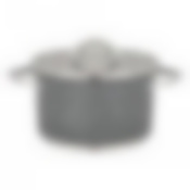 Кастрюля agness со стеклянной крышкой, нерж.сталь, 4,6л 22х12,5см