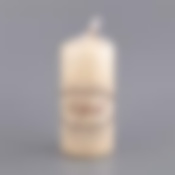 Свеча высота=15 см.диаметр=7 см.кремовая