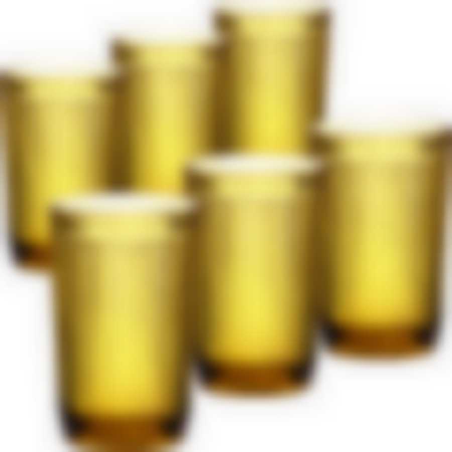 Набор стаканов 370 мл 6шт ЯНТАРНЫЙ LR 