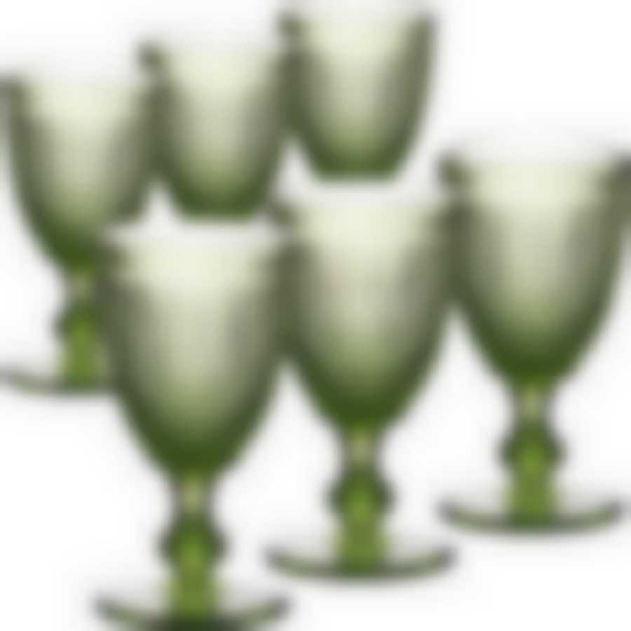 Набор бокалов 250 мл 6 шт ЗЕЛЕНЫЙ LR (х4)