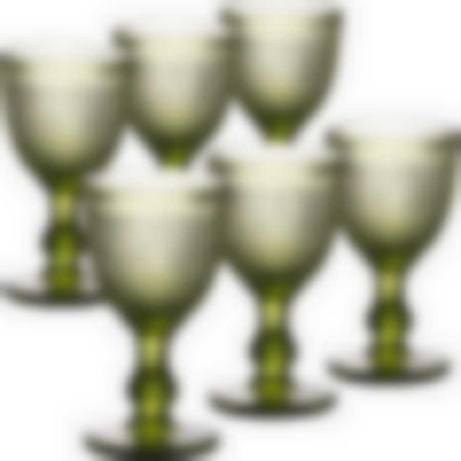 Набор бокалов 337 мл 6 шт (цв.зеленый) LR (х4)