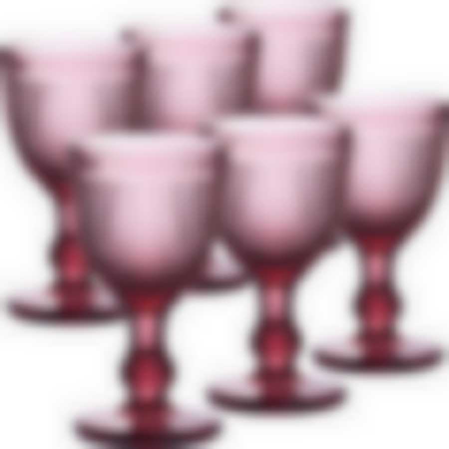 Набор бокалов 300 мл 6 шт (цв. пурпурный) LR (х4)