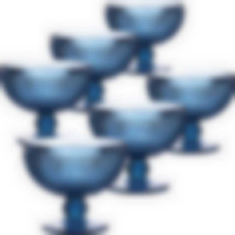 Набор креманок 400 мл 6 шт (цв. голубой) LR (х4)