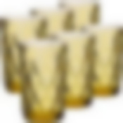 Набор стаканов 370 мл 6шт (цв. янтарный) LR (х4)