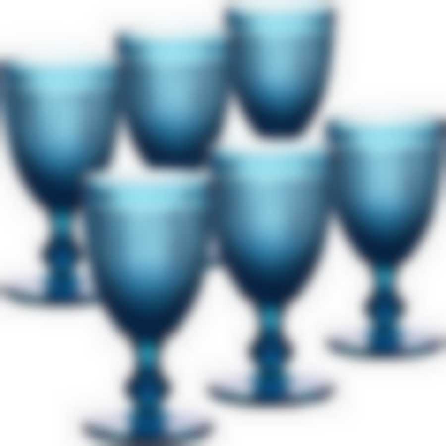 Набор бокалов 250 мл 6 шт (цв. голубой) LR (х4)