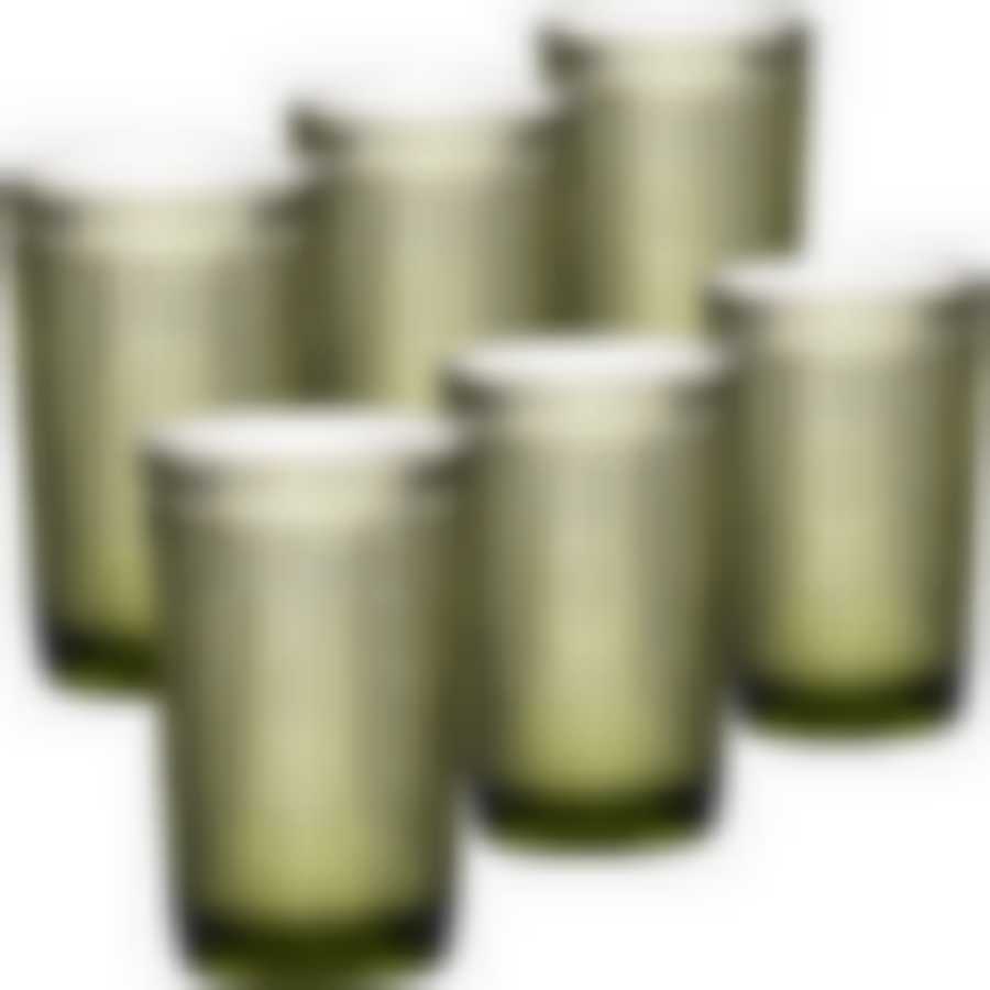 Набор стаканов 370 мл 6шт (цв. зеленый) LR (х4)