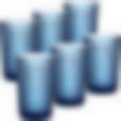 Набор стаканов 370 мл 6шт (цв. голубой) LR (х4)