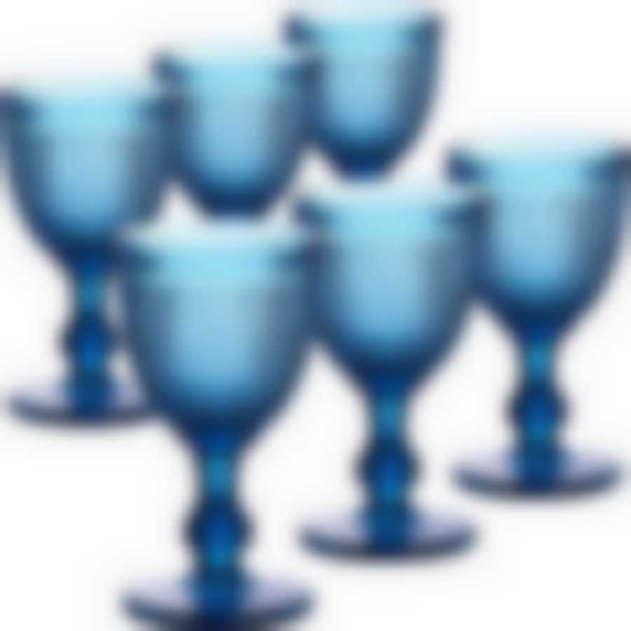 Набор бокалов 337 мл 6 шт ГОЛУБОЙ LR 