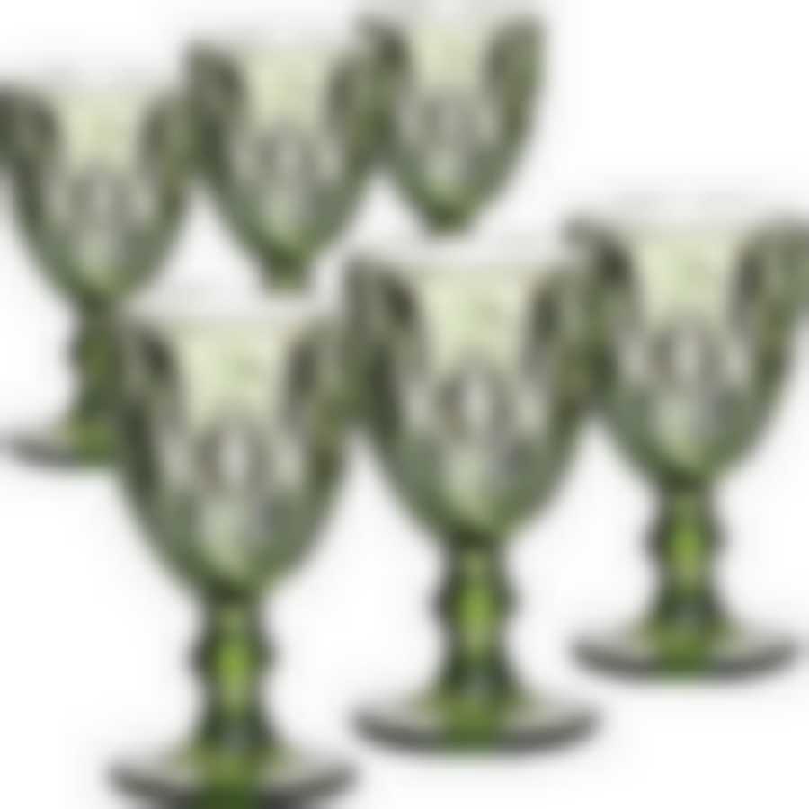 Набор бокалов 250 мл 6 шт ЗЕЛЕНЫЙ 