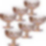 Набор креманок 6шт 400 мл ЗОЛОТО