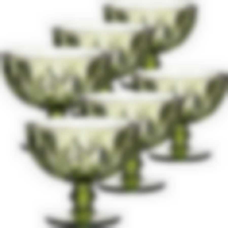 Набор креманок 400 мл 6 шт (цв. зеленый) LR (х4)