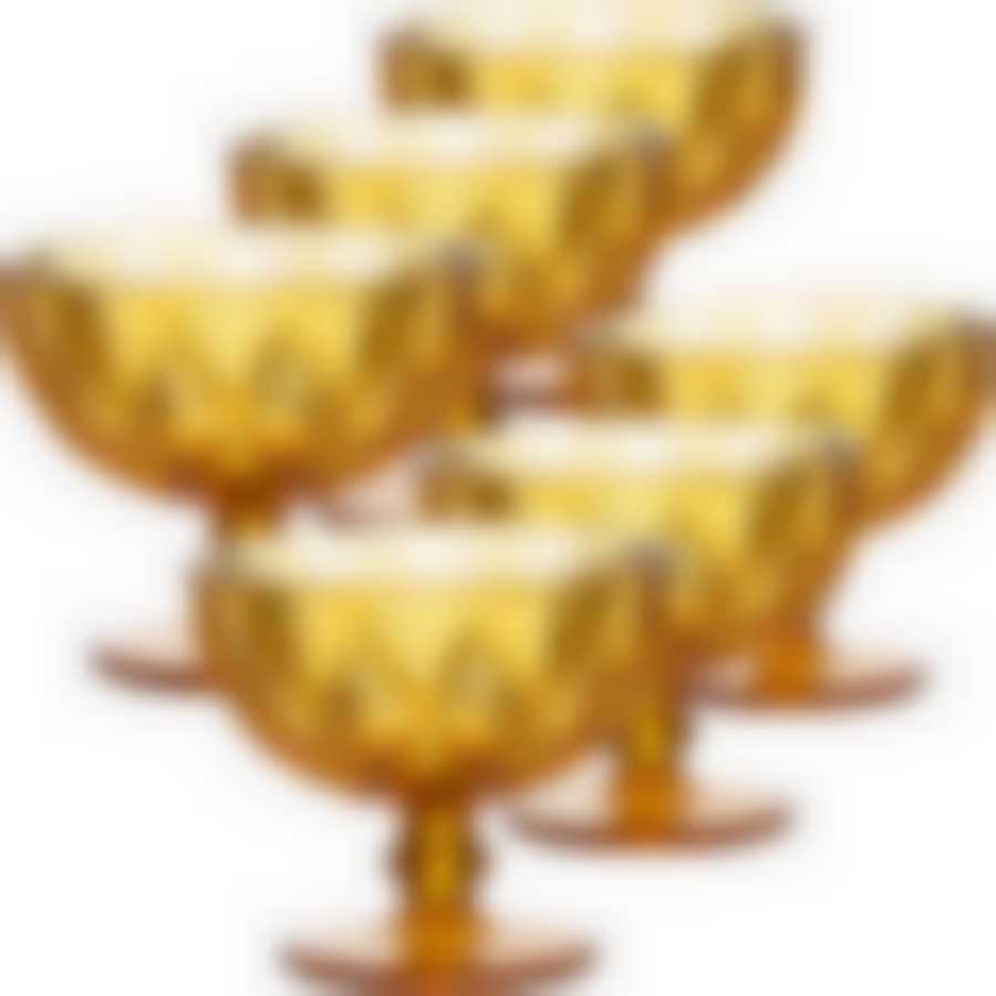 Набор креманок 400 мл 6 шт ЯНТАРНЫЙ