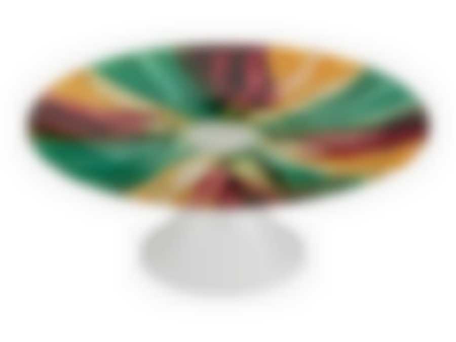 ЧАША ДЕКОРАТИВНАЯ "РАДУГА" ДИАМЕТР=21 СМ.ВЫСОТА=8 СМ.