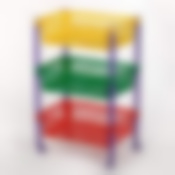 Контейнер для игрушек на колесах, 440*310*700 мм (цвет в ассортименте)