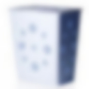 Корзина для белья "Плетенка" 60 л, 46*33*50 мм (голубая)