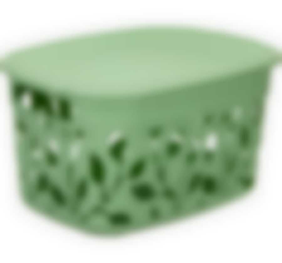 Коробка ФЛОРА  5,5л с крышкой (мята)