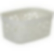 Коробка ФЛОРА 3л (белый ротанг)