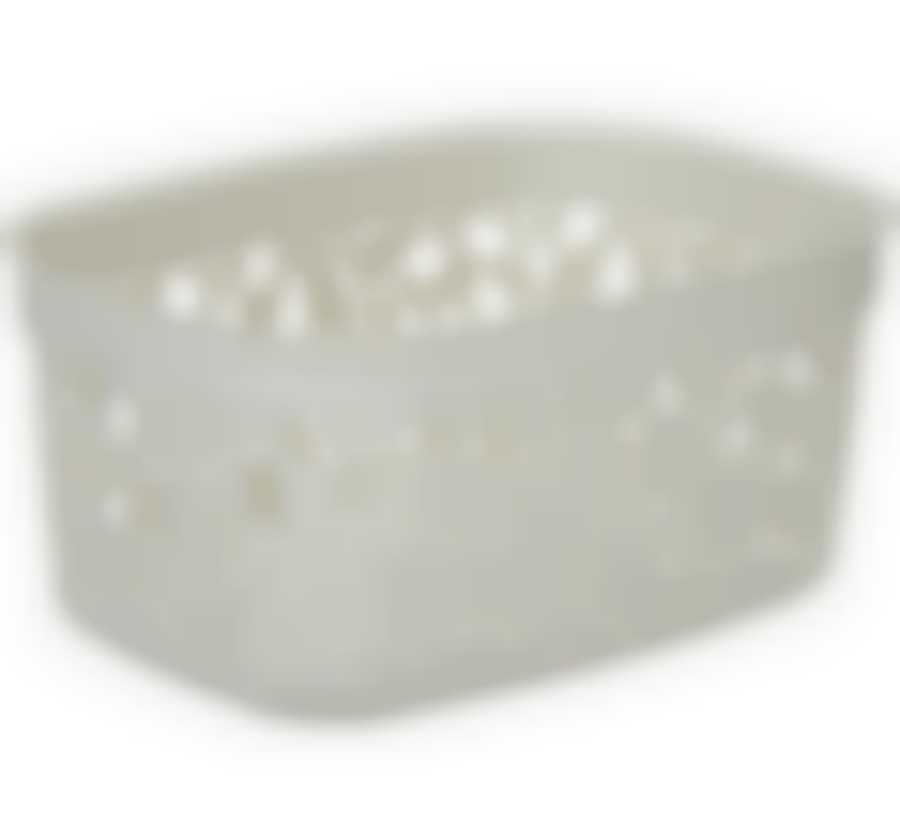 Коробка ФЛОРА 3л (белый ротанг)