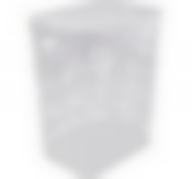 Корзина для белья ХАОС 55л белый