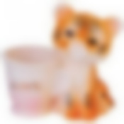 ПОДСТАВКА ДЛЯ ЗУБОЧИСТОК "ТИГРЕНОК" 7,5*4*7 СМ