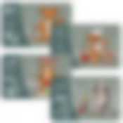 Салфетка "Тигр Кайфолов". Размер 41х26см. 4диз. NEW