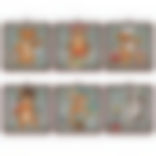 Прихватка "Тигр Кайфолов". Размер 16х16см. 6диз. NEW