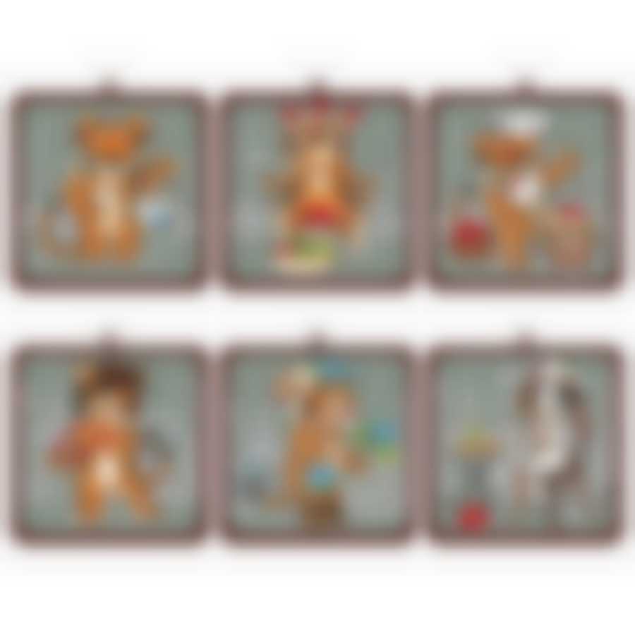 Прихватка "Тигр Кайфолов". Размер 16х16см. 6диз. NEW