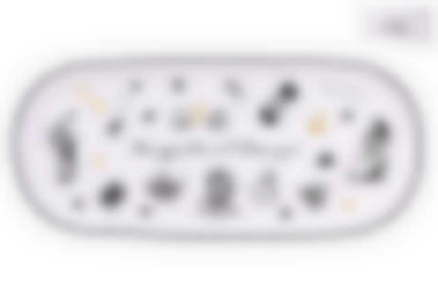 Блюдо овальное 33х15см "Безумное чаепитие" п/у