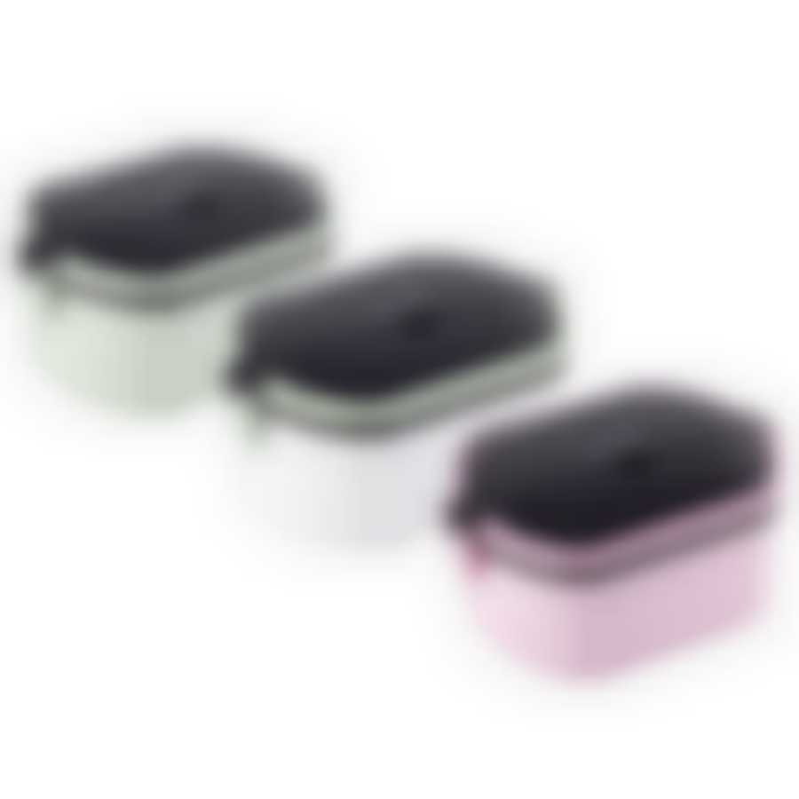 Ланч бокс 750 мл (цв. белый, розовый, зеленый)