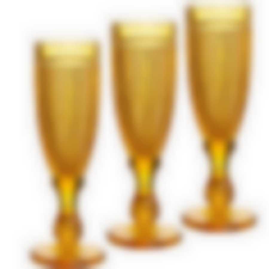 Набор бокалов 185 мл 6 шт ( цв. янтарный) LR